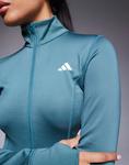 Куртка Adidas Training Optime essentials в бирюзовом цвете - фото 3