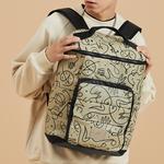 LINING Художественный рюкзак с тканевой спинкой, Khaki - фото 4