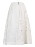 MSGM кружевная юбка Sangallo, белый - фото 3