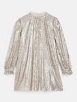 Детское платье-клёш Sadie с пайетками Whistles, Silver - фото 5