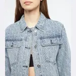 Джинсовая куртка стандартного кроя Actitude_Twinset, синий - фото 4