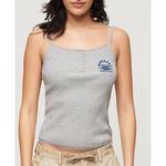 Блуза Superdry Essential Button Down, серый - фото