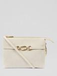 Клатч Cleo из замши слэш с пряжкой snaffle L.K.Bennett, Cream - фото