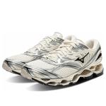 Кроссовки Mizuno Wave Prophecy LS 'Pristine Black Silver' - фото 3