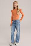 Топ WE Fashion Long sleeved top, Orange - фото 2