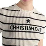 DIOR Топ Women's Ecru/Marine Blue - фото 5