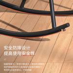 Purple Leaf Кресло-качалка coffee [2 кресла + 1 журнальный столик d60] с подушками - фото 2