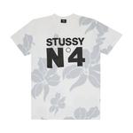Футболка Stussy No. 4 Flowers 'White', белый - фото