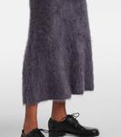 Кашемировая юбка миди Lisa Yang, Graphite Brushed - фото 5