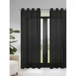 Шторы с люверсами, 1 шт. Heine Home, черный - фото 2