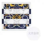 HERMES Шелковый  шарф Women's Blue White - фото