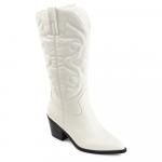 Ковбойские сапоги Chantry до колена Journee, белый - фото 2
