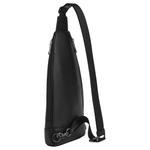 COACH Dominic Refined Pebbled Leather Sling Bag Trumpets Unisex Black - фото 2