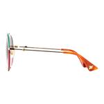 GUCCI Круглые овальные солнцезащитные очки, Gradient Gray Pink - фото 5