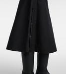 Хлопковая миди-юбка Moncler, черный - фото 5