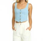 Выбеленное джинсовое жилет Sunwashed в синем цвете Billabong - фото