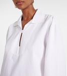 Джинсовая блузка Victoria Beckham, Washed White - фото 4