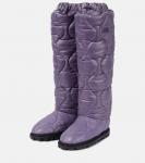 Утепленные высокие нейлоновые ботинки Miu Miu, Mirtillo - фото 5