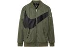 Детская стеганая куртка Nike, цвет Greyish Oliver - фото