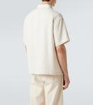 Полосатая рубашка для боулинга Frame, White Sand - фото 4