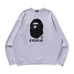 Свитер BAPE Hand Draw Ape Head Crewneck, White - фото