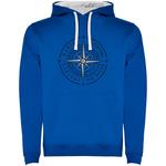 Худи Kruskis Compass Rose Two-Colour, синий - фото