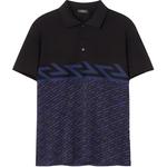 Футболка поло мужская черная VERSACE - фото