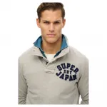 Толстовка Superdry Vintage Athletic Half Button, серый - фото 2