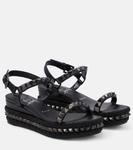 Кожаные эспадрильи pyraclou Christian Louboutin, черный - фото