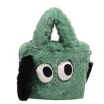 PINK·LAND Плюшевая сумка через плечо, Coffee - фото 8