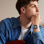 TIMEX Часы Q Chronograph 40mm, Blue - фото 6