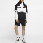 Куртка Nike Men's Jacket Hooded Sportswear Polyester 'Black White', черный - фото 3
