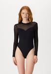 Боди PCMILLY MESH BODYSTOCKING Pieces, черный - фото 2