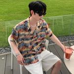 ZIAREL Рубашка Unisex Multicolor Lapel Moderate Hawaii - фото 4