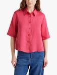 Льняная рубашка Benetton, Mid Red - фото