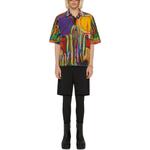 Боксерская рубашка с гавайским воротником Givenchy, мультиколор - фото 4