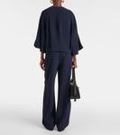 Трикотажный топ тала Fforme, синий - фото 3