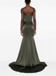 Alex Perry длинное платье без рукавов, зеленый - фото 4