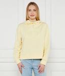 Толстовка женская Twin-Set однотонная с капюшоном, желтый - фото