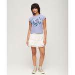 Футболка Superdry Floral Scripted, фиолетовый - фото 3