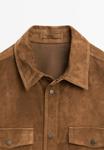 Куртка Massimo Dutti LIGHTWEIGHT, Dark Brown - фото 7