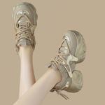 Кроссовки DAPHNE Chunky Sneakers Women's Low-top, черный/золотой - фото 21