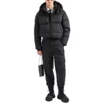 Пуховик с принтом монограммы EMPORIO ARMANI, черный - фото 2