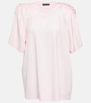 Хлопковый топ с вышивкой Y/PROJECT, розовый - фото