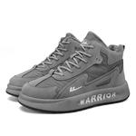 Кроссовки WARRIOR Skateboarding Shoes Men High-top Gray, серый - фото 3