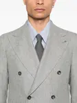 Двубортный костюм Tagliatore, серый - фото 4