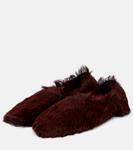 Туфли из телячьей шерсти Jil Sander, Dark Sumac - фото 4