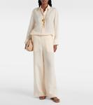 Широкие льняные брюки Select Eres, Corail Blanc - фото 2