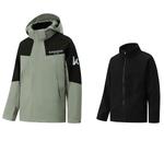 Ветровка унисекс Kawasaki, серо-зеленая - фото 9