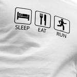 Футболка Kruskis Sleep Eat And Run, белый - фото 2
